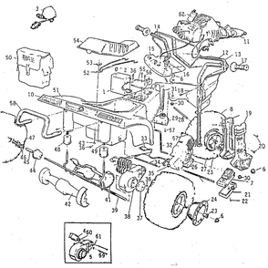 Replacement Parts Diagram and Parts List for 84200  Power Wheels Ride-On Cars